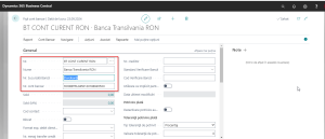 Sistem-ERP-Business-Central-Fisa-cont-bancar-Tab-General