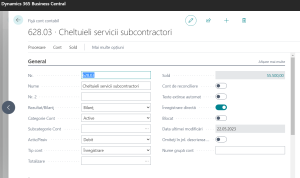 Dynamics-365-Business-Central-Fisa-Cont-Contabil-Tab-General