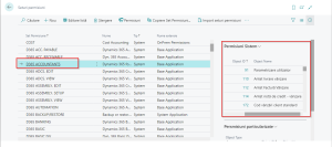 Dynamics Business Central - Seturi-permisiuni