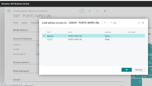 Business-Central-Selectie-cod-livrare-in-comanda