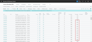 Dynamics-365-Business-Central-Lista-articole-Excel-Modificare-pret-unitar