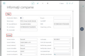 Dynamics-365-Business-Central-–-Informatii-companie-Sectiunea-Plati-si-Livrare
