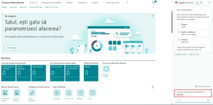 Dynamics Business Central - Chat Copilot - Intrebare ultima factura client