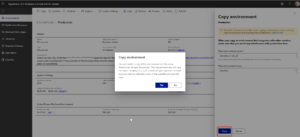 Dynamics Business Central - Copy the production database