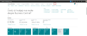 Dynamics Business Central - Acces pagina explorare roluri