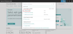 Dynamics Business Central - Accesare Plan de Conturi