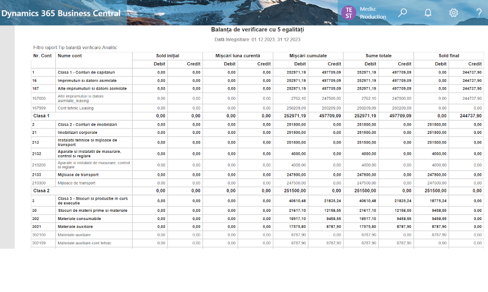 Dynamics-Business-Central-Localizare-Balanta-de-verificare-cu-5-egalitati - Elian Solutions