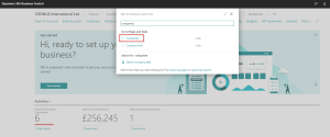 Dynamics Business Central - Searching for companies
