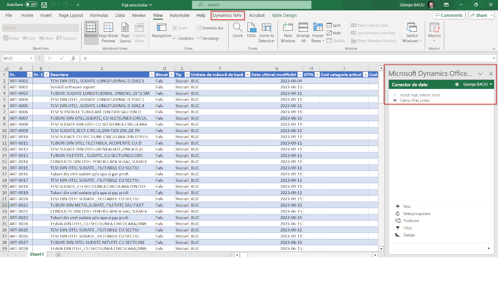 Dynamics-365-Business-Central-Editare Excel - Elian Solutions