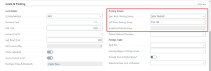 Dynamics Business Central - Item card as a Service- Cost Tab