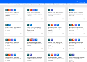 Business Central - Power Automate - Flow Templates