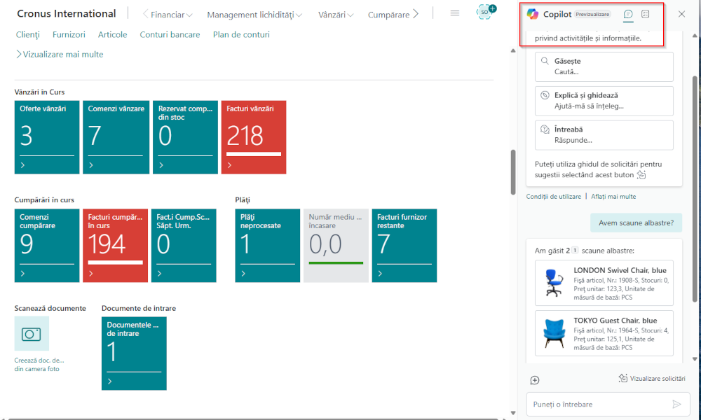 Dynamics Business Central - Chat Copilot - Elian Solutions